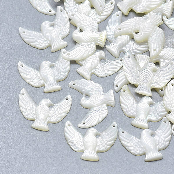 Natural White Shell Mother of Pearl Shell Charms