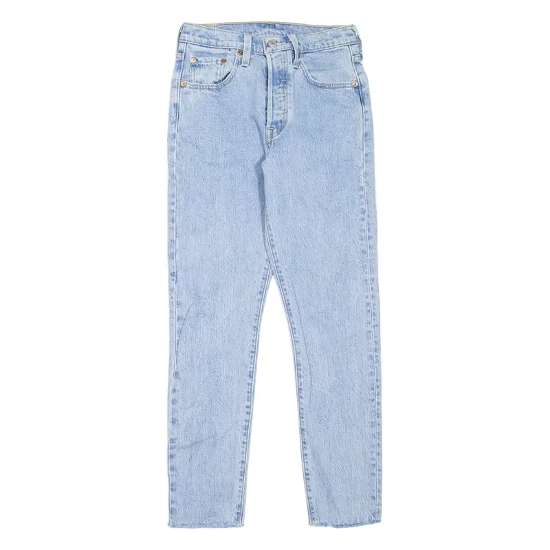 LEVI'S 501S Jeans Womens Blue Skinny Straight W24 L28