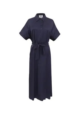 Dress F12569 Genie Bleu-Marine | Color: BLEU MARINE | Size: S