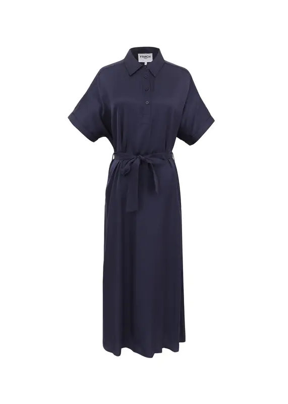 Dress F12569 Genie Bleu-Marine | Color: BLEU MARINE | Size: S