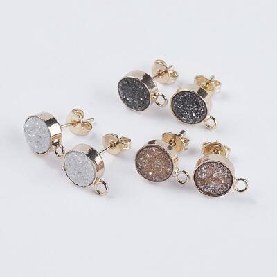 Brass Stud Earring Findings