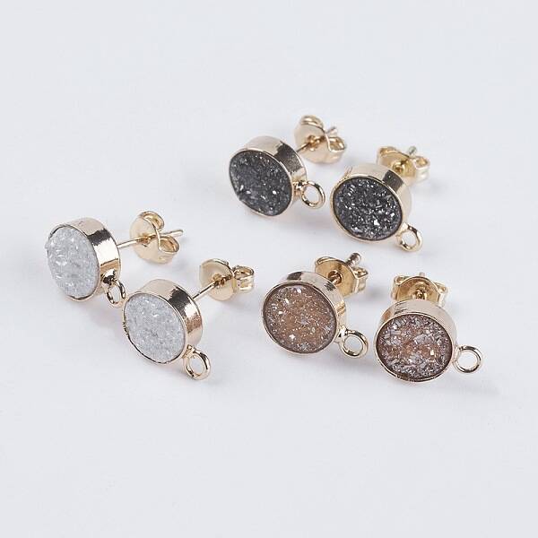 Brass Stud Earring Findings