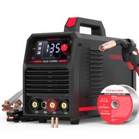 YESWELDER FLUX-135PRO 135Amp 110V Flux Core MIG Welder, Gasless MIG/Lift TIG/Stick 3-in-1 Welding Machine, Digital Display DC...