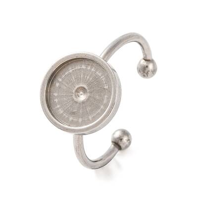 Non-Tarnish 304 Stainless Steel Open Cuff Ring Components