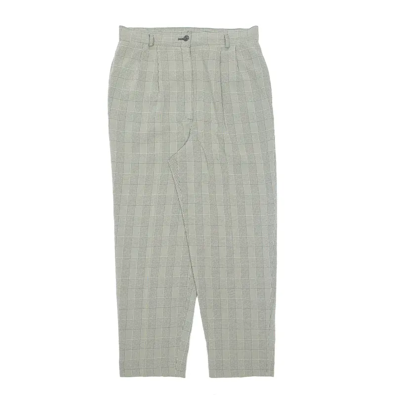 Houndstooth Check Black Trousers W30 L26