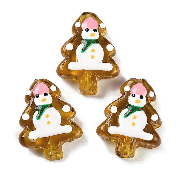 Christmas Theme Handmade Lampwork Beads
