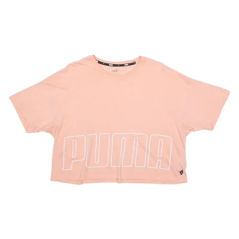 PUMA Cropped Womens T-Shirt Pink M