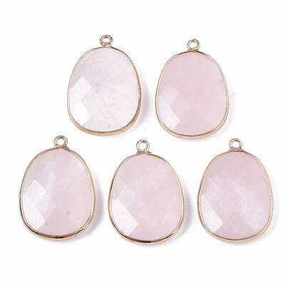 Natural Rose Quartz Pendants