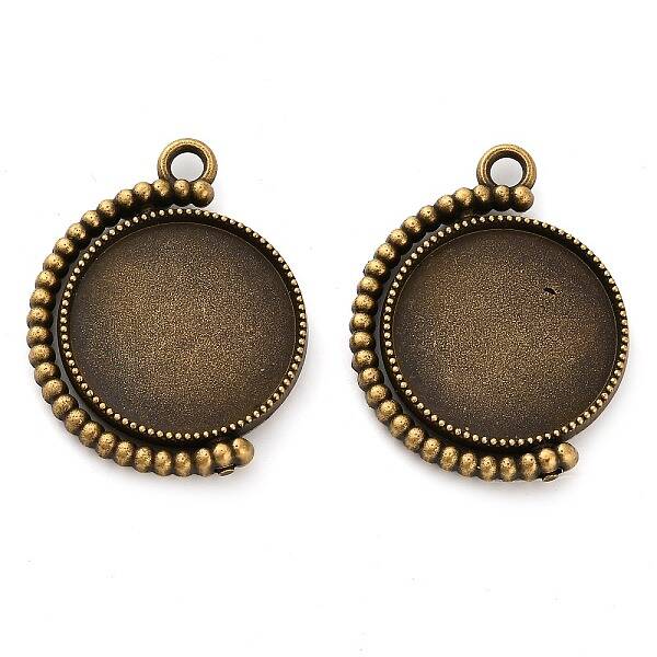 Zinc Alloy Pendant Cabochon Settings