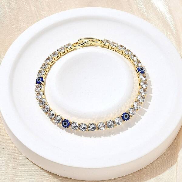 Brass Enamel Link & Charm Bracelets