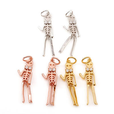 Halloween Brass Micro Pave Cubic Zirconia Pendants
