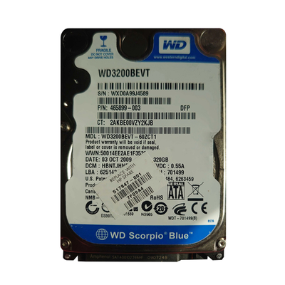 517847-001 HP 320GB 5400RPM SATA 1.5Gb/s 8MB Cache 2.5-inch Hard Drive