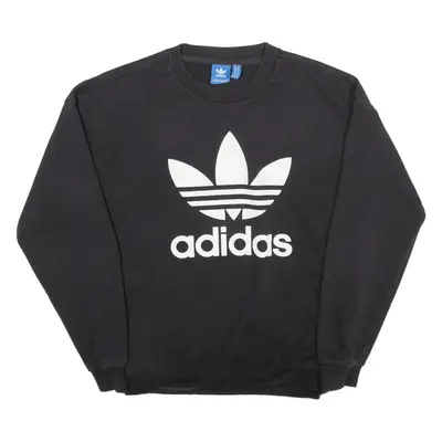 ADIDAS Sweatshirt Black Womens UK 6