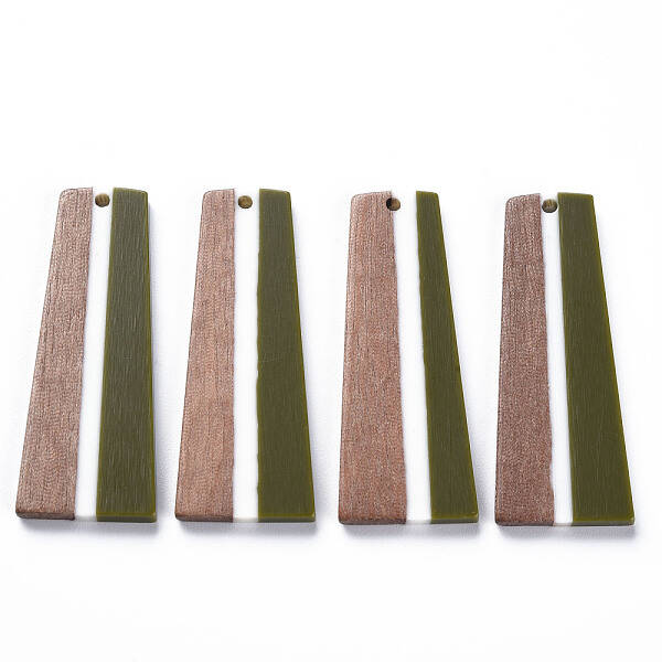 Resin & Walnut Wood Pendants