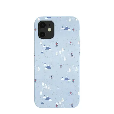 Powder Blue Ski Pass iPhone 12 Mini Case