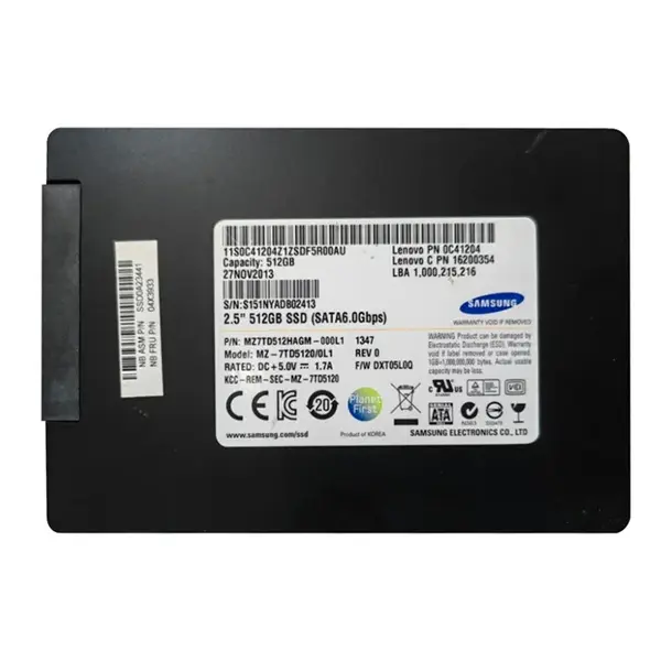 04X3933-NF Lenovo 512GB TLC SATA 6Gb/s 2.5-inch Internal Solid State Drive