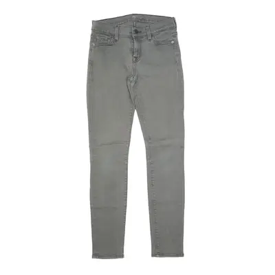 7FORALLMANKIND Jeans Grey Denim Slim Skinny Womens W25 L28