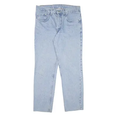 WALLEES Mens Jeans Blue Slim Tapered 90s W33 L27