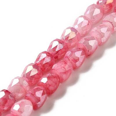 Electroplate Glass Beads Strand