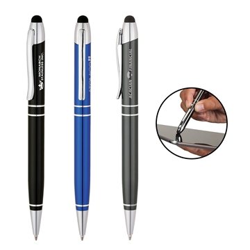 100 Customized Impact Ballpoint Pen Stylus - Aluminum & Capacitive