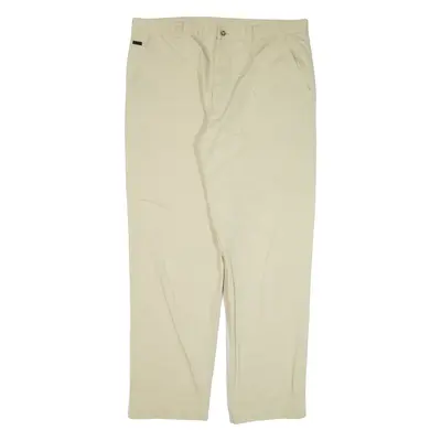 GRANDIUS Trousers Beige Regular Straight Mens W38 L32