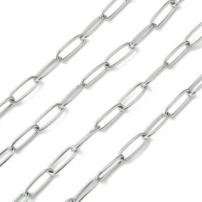 Non-Tarnish Handmade 304 Stainless Steel Paperclip Chains