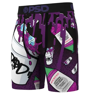 PSD Men's Purp Wock Boxer Brief - Standard Length 7 Inch Inseam, Moisture-Wicking 4-Way Stretch Fabric Menswear Stylish Breat...