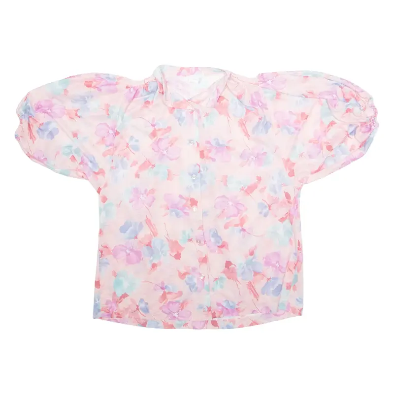 ELMAR CALIFORNIA Womens Printed Blouse Pink Floral M