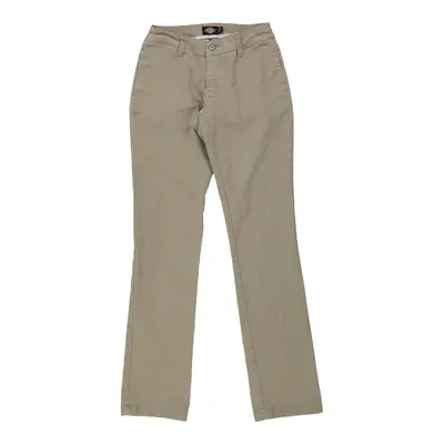 Dickies Trousers - 26W UK 4 Beige Polyester Blend