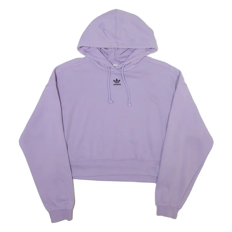 ADIDAS ORIGINALS Womens Purple Hoodie UK 10