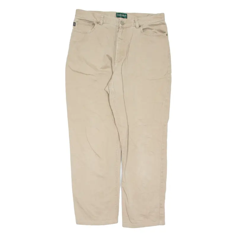 LAUREN RALPH LAUREN Womens Jeans Beige Regular Straight W32 L28