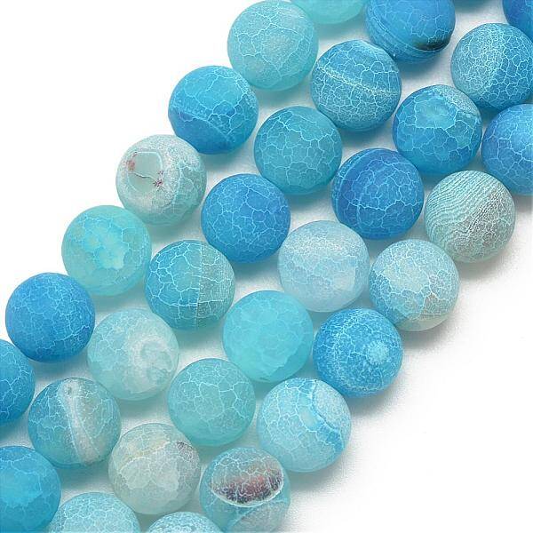 Natural Weathered Agate Bead Strands