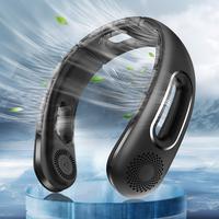 Neck Fan, Hands Free Bladeless Neck Fans Portable Rechargeable, 360° Cooling Neck Fan, 4 Speeds, Quiet, 5200 mAh Battery Ope...