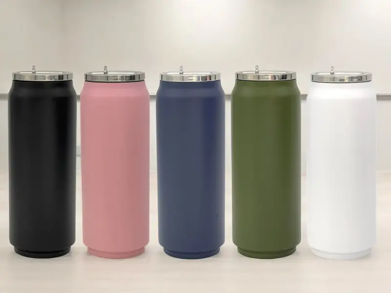 17oz Stainless Steel Tumblers, Screw On Lid with Straw, Double Wall Insulated Drinkware Flasks Bottle tumbler cup sport bottl...