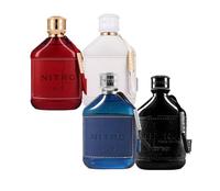 Dumont Nitro Red + Nitro White + Nitro Intense + Nitro Blue Bundle 3.4 Oz EDP (Per Bottle)