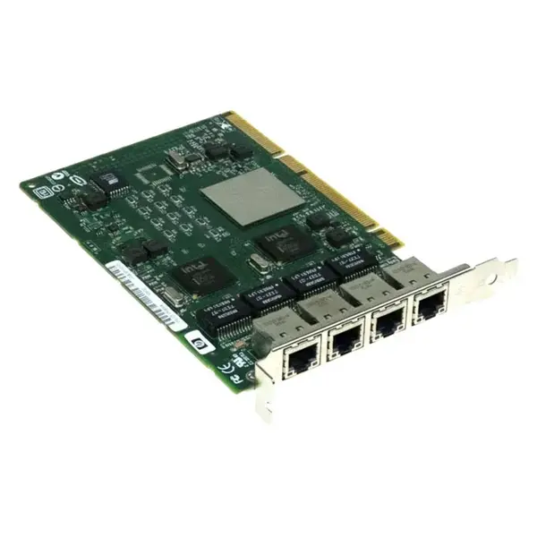 389996-001 HP Quad-Ports RJ-45 1Gb/s 10Base-T/100Base-TX/1000Base-T Gigabit Ethernet PCI-X Server Network Adapter