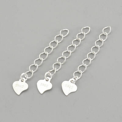 925 Sterling Silver Twisted Extender Chains