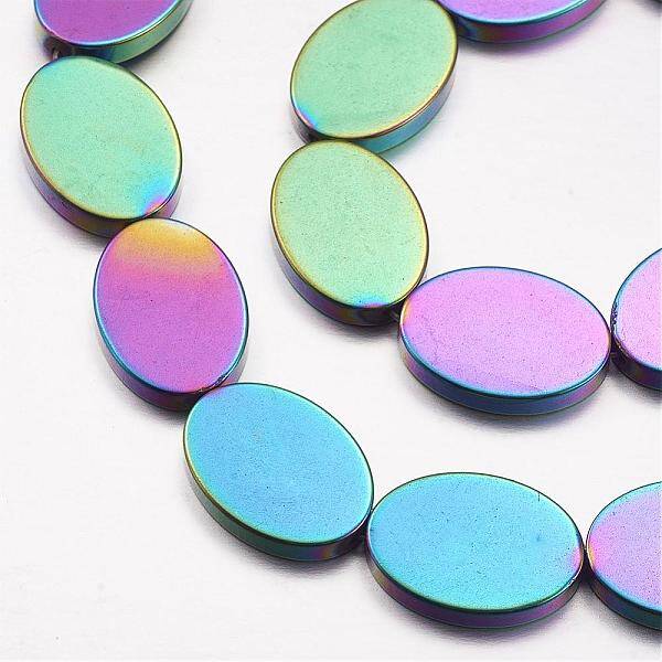 Electroplate Non-magnetic Synthetic Hematite Beads Strands