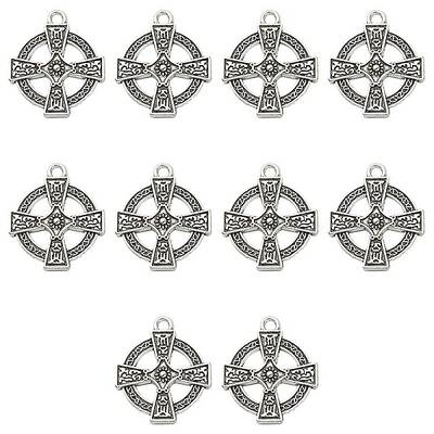 10Pcs Irish Tibetan Style Alloy Pendants