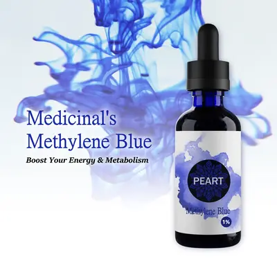 PEART Methylene Blue Drops Pha--ma Grade for Human, USP Grade Methylene Blue Supplement