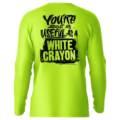 White Crayons - Hi-Visibility UPF 50 Long Sleeve Sun Shirt
