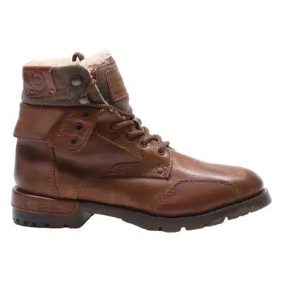 BUGATTI Lace-Up Boots Brown Leather Mens UK 7