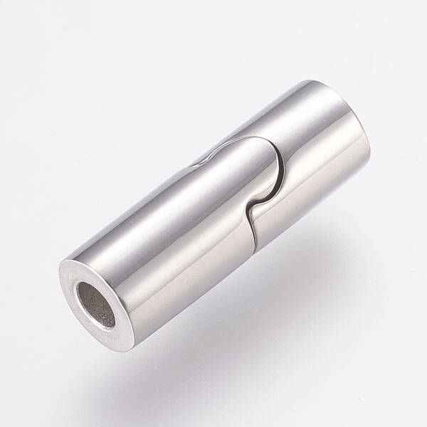 Tarnish Resistant 304 Stainless Steel Magnetic Clasps with Glue-in Ends