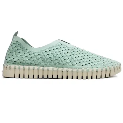 Ilse Jacobsen Tulip 3275 Textile Women's Slip On Shoes - Laurel Green - Size:US 7 Women