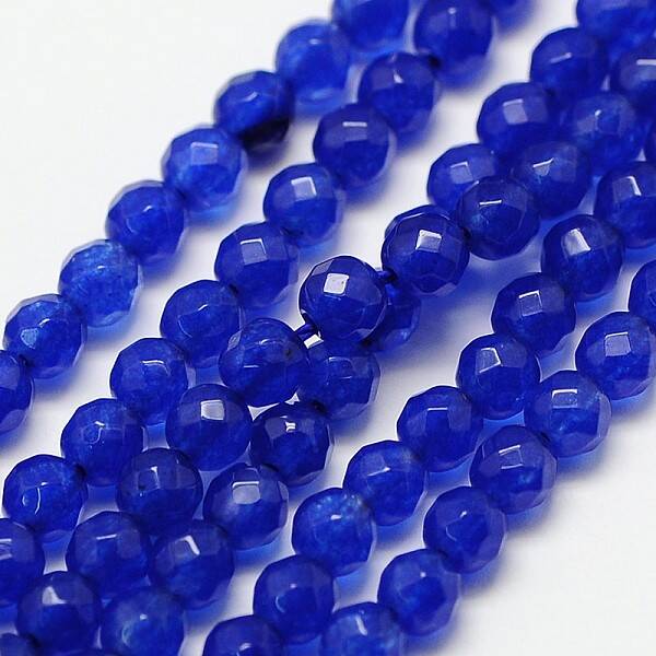 Natural White Jade Beads Strands