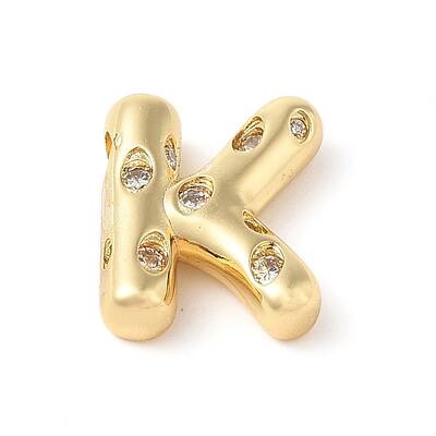 Brass Micro Pave Clear Cubic Zirconia Pendant