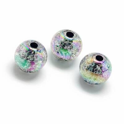 Crackle Style Acrylic Beads