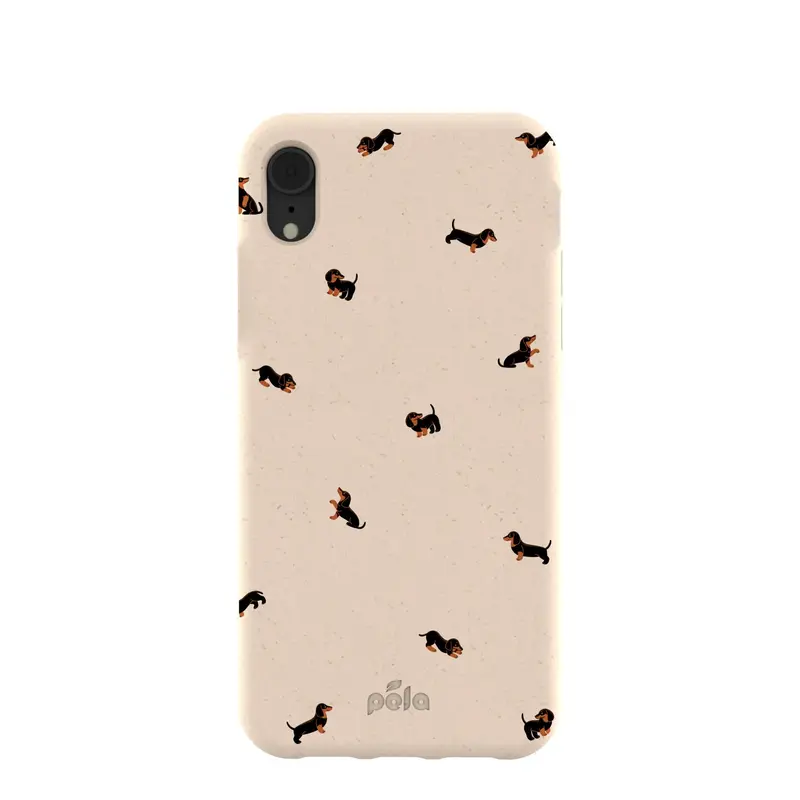 Seashell Lil Dachshunds iPhone XR Case