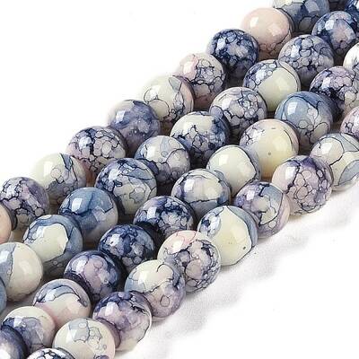 Baking Paint Glass Bead Strands