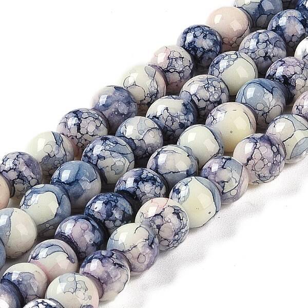 Baking Paint Glass Bead Strands